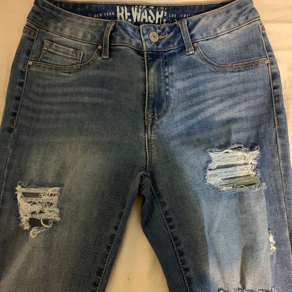 Distressed jeans